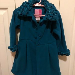 Teal dress coat